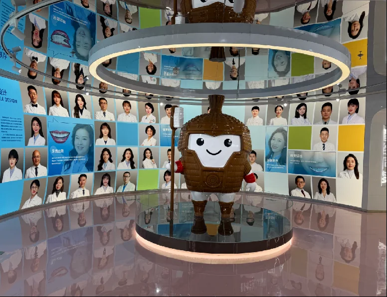 Teeth-Terracotta Tot character display inside the exhibition